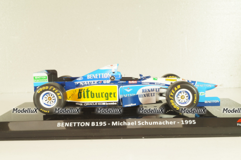 Benetton Renault B 195 M.Schumacher 1995, Formula 1, LGF022, LE GRANDI FORMULA 1 №22, Altaya 1:24