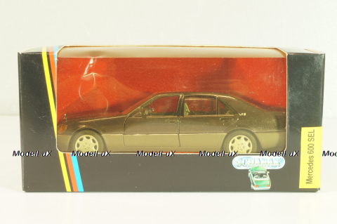 Mercedes-Benz 600 SEL (W140) 1991, silvergrey metallic, 1261SG, Schabak 1:43 Трещина в блистере!