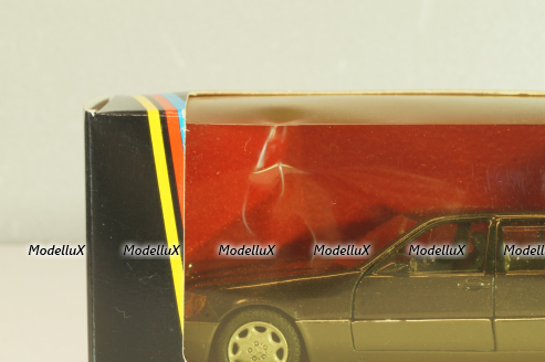 Mercedes-Benz 600 SEL (W140) 1991, silvergrey metallic, 1261SG, Schabak 1:43 Трещина в блистере!