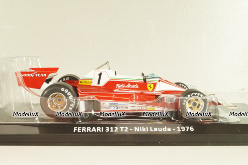 Ferrari 312 T2 #1 N.Lauda, winner Monaco GP 1976, red Formula 1, LGF020, LE GRANDI FORMULA 1 №20, Altaya 1:24