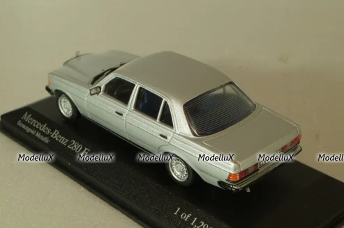 Mercedes-Benz 280 E (W123) 1976, silver, 430032208, Minichamps 1:43