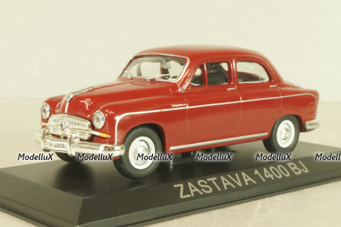 Zastava 1400 BJ 1950, red, Legendarni Automobili №9, Deagostini 1:43