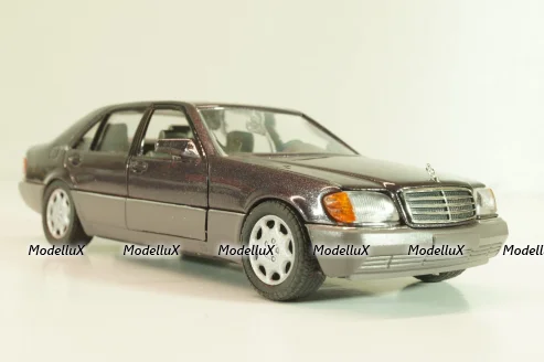 Mercedes-Benz 600 SEL (W140) 1991, silvergrey metallic, 1261SG, Schabak 1:43