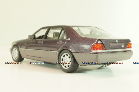 Mercedes-Benz 600 SEL (W140) 1991, silvergrey metallic, 1261SG, Schabak 1:43 Трещина в блистере!