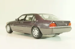 Mercedes-Benz 600 SEL (W140) 1991, silvergrey metallic, 1261SG, Schabak 1:43 Трещина в блистере!