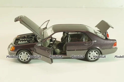 Mercedes-Benz 600 SEL (W140) 1991, silvergrey metallic, 1261SG, Schabak 1:43