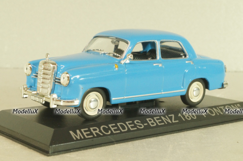 Mercedes-Benz 220 S (W180) Ponton Limousine 1956, blue, Masini de Legenda №44, Deagostini 1:43
