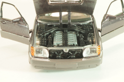 Mercedes-Benz 600 SEL (W140) 1991, silvergrey metallic, 1261SG, Schabak 1:43 Трещина в блистере!