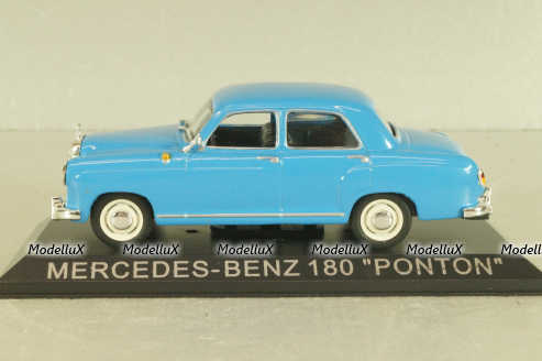 Mercedes-Benz 220 S (W180) Ponton Limousine 1956, blue, Masini de Legenda №44, Deagostini 1:43