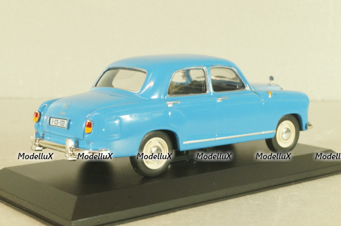 Mercedes-Benz 220 S (W180) Ponton Limousine 1956, blue, Masini de Legenda №44, Deagostini 1:43