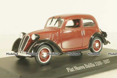 Fiat Nuova Balilla 1100 1937, brown, Hachette 1:43