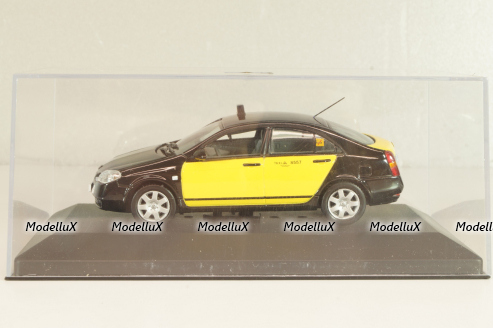 Nissan Primera (P12) Taxi Barcelona 2001, black/yellow, JC064, J-collection 1:43