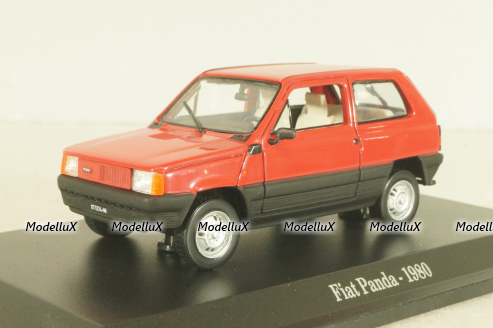 Fiat Panda 1980, red, Hachette 1:43 Без блистера!