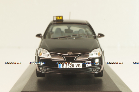 Nissan Primera (P12) Taxi Barcelona 2001, black/yellow, JC064, J-collection 1:43