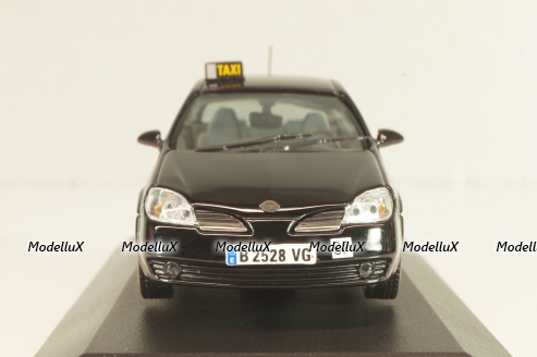 Nissan Primera (P12) Taxi Barcelona 2001, black/yellow, JC064, J-collection 1:43