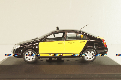 Nissan Primera (P12) Taxi Barcelona 2001, black/yellow, JC064, J-collection 1:43