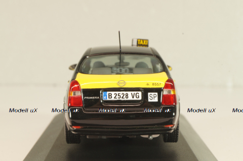 Nissan Primera (P12) Taxi Barcelona 2001, black/yellow, JC064, J-collection 1:43