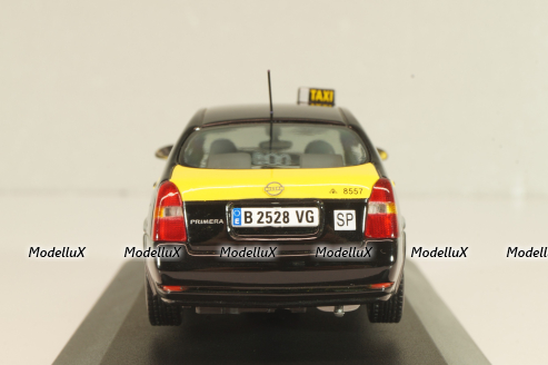 Nissan Primera (P12) Taxi Barcelona 2001, black/yellow, JC064, J-collection 1:43