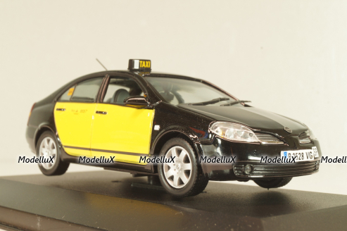 Nissan Primera (P12) Taxi Barcelona 2001, black/yellow, JC064, J-collection 1:43