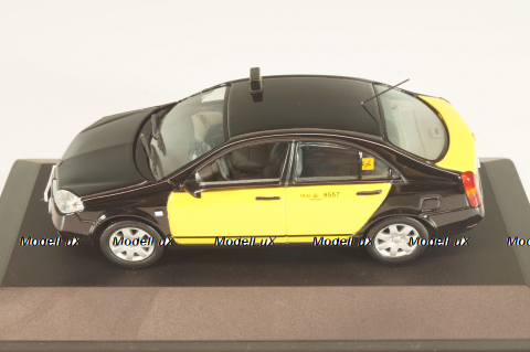 Nissan Primera (P12) Taxi Barcelona 2001, black/yellow, JC064, J-collection 1:43