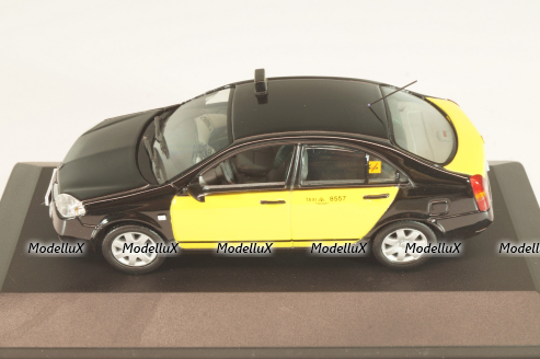 Nissan Primera (P12) Taxi Barcelona 2001, black/yellow, JC064, J-collection 1:43