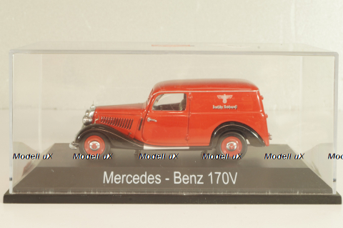 Mercedes 170V (W136) Covered wagon 1946, red,  02253, Schuco 1:43