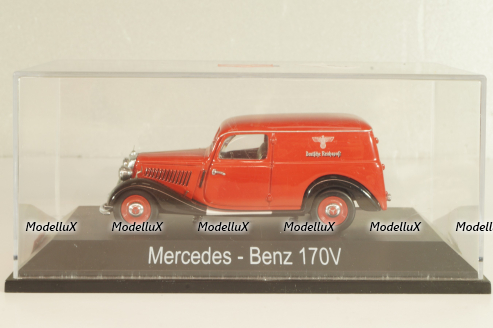 Mercedes 170V (W136) Covered wagon 1946, red,  02253, Schuco 1:43