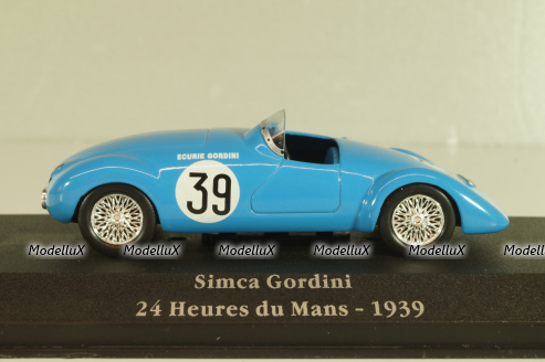 Simca Gordini #39 24Hr. Le Mans 1939, blue, 2235019, Atlas La Saga Gordini 1:43