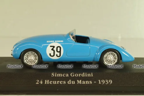 Simca Gordini #39 24Hr. Le Mans 1939, blue, 2235019, Atlas La Saga Gordini 1:43
