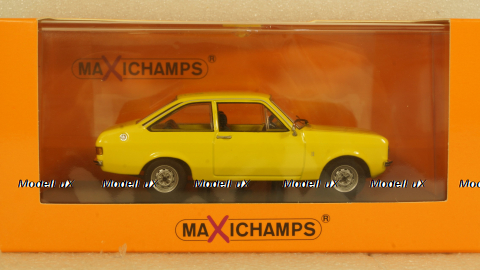 Ford Escort 1975, yellow, 940084100, Maxichamps 1:43