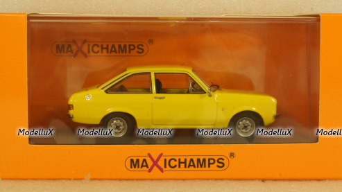 Ford Escort 1975, yellow, 940084100, Maxichamps 1:43