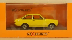 Ford Escort 1975, yellow, 940084100, Maxichamps 1:43
