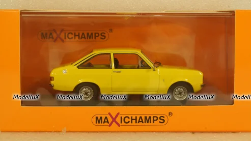 Ford Escort 1975, yellow, 940084100, Maxichamps 1:43