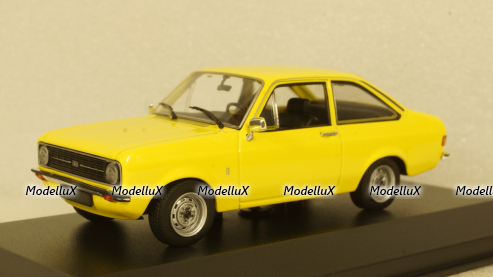 Ford Escort 1975, yellow, 940084100, Maxichamps 1:43