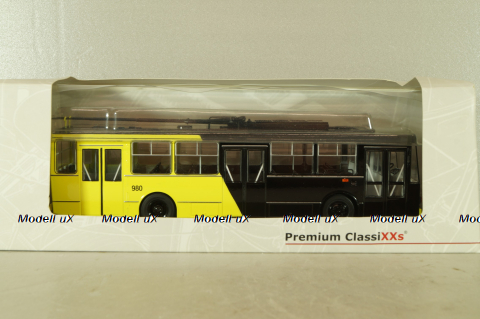Skoda 14TR Potsdam, blac/yellow, PLC47172, Bus Potsdam, Premium ClassixXS 1:43