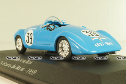 Simca Gordini #39 24Hr. Le Mans 1939, blue, 2235019, Atlas La Saga Gordini 1:43