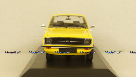 Ford Escort 1975, yellow, 940084100, Maxichamps 1:43