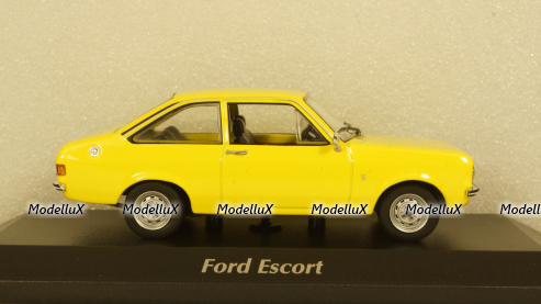 Ford Escort 1975, yellow, 940084100, Maxichamps 1:43