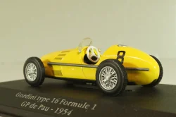 Gordini type 16 #8 Grand Prix Pau 1954, Formula 1, F1, yellow, 2235003, Atlas La Saga Gordini 1:43