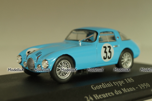 Gordini type 18S #33 24Hr. Le Mans 1950, blue, 2235010, Atlas La Saga Gordini 1:43