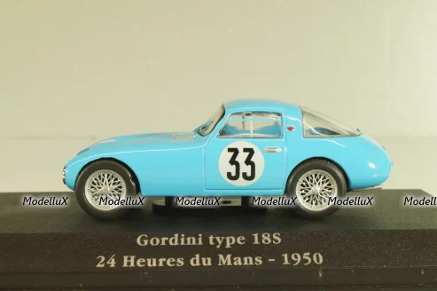 Gordini type 18S #33 24Hr. Le Mans 1950, blue, 2235010, Atlas La Saga Gordini 1:43