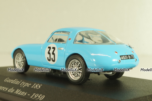 Gordini type 18S #33 24Hr. Le Mans 1950, blue, 2235010, Atlas La Saga Gordini 1:43