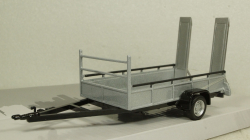 Прицеп автовоз, 1 ось, серебро, Cararama 1:43