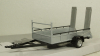 Прицеп автовоз, 1 ось, серебро, Cararama 1:43