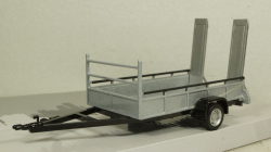 Прицеп автовоз, 1 ось, серебро, Cararama 1:43