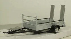 Прицеп автовоз, 1 ось, серебро, Cararama 1:43