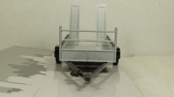 Прицеп автовоз, 1 ось, серебро, Cararama 1:43