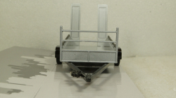 Прицеп автовоз, 1 ось, серебро, Cararama 1:43
