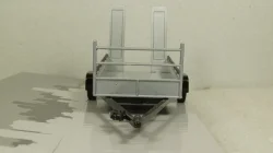 Прицеп автовоз, 1 ось, серебро, Cararama 1:43