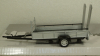 Прицеп автовоз, 1 ось, серебро, Cararama 1:43